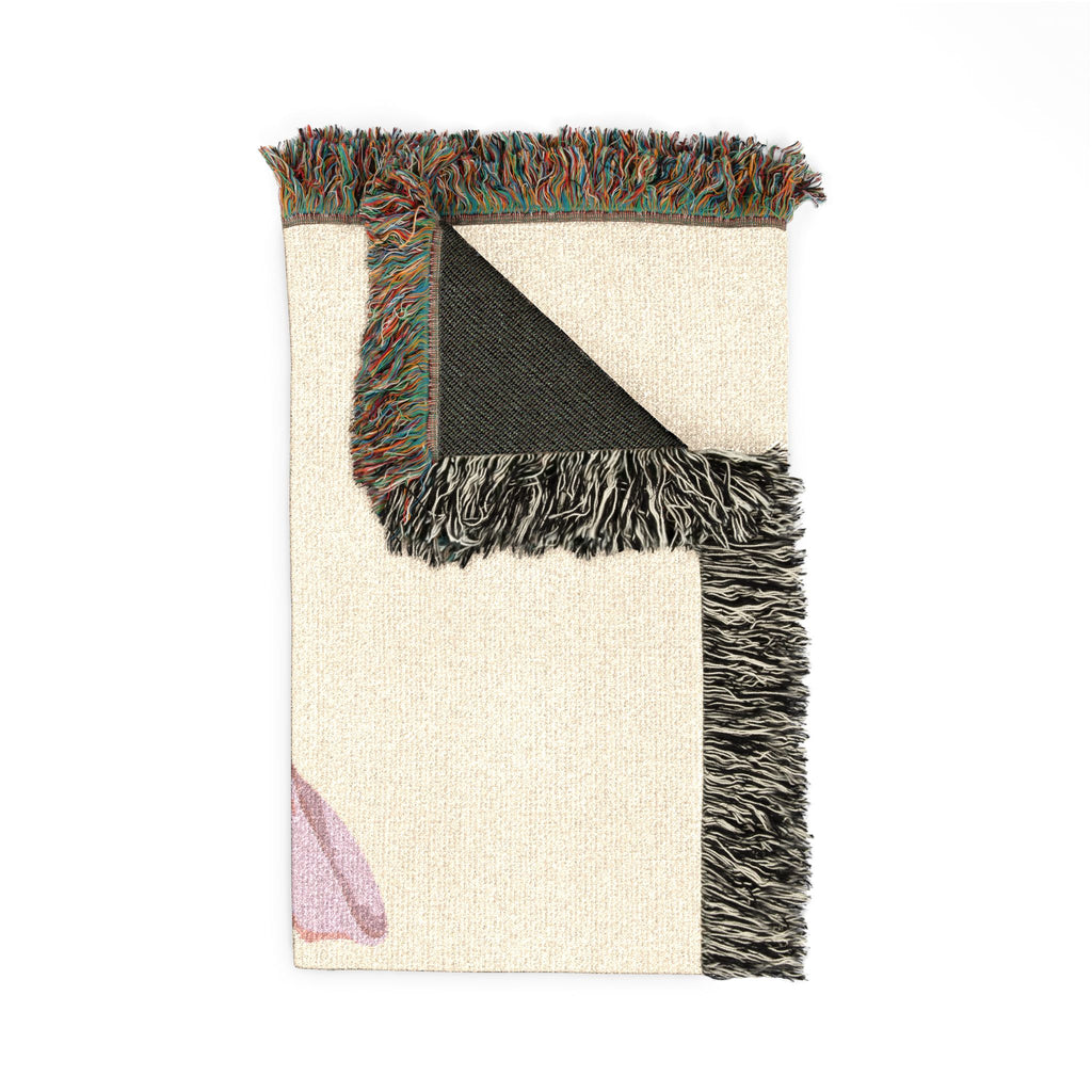 MAMA Woven Floral Blanket