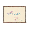 MAMA Woven Floral Blanket