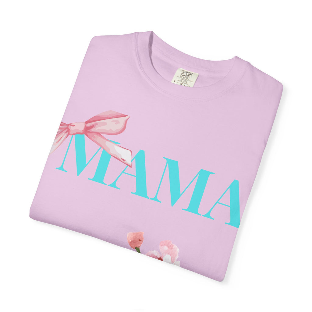 MAMA Floral Bow Tee