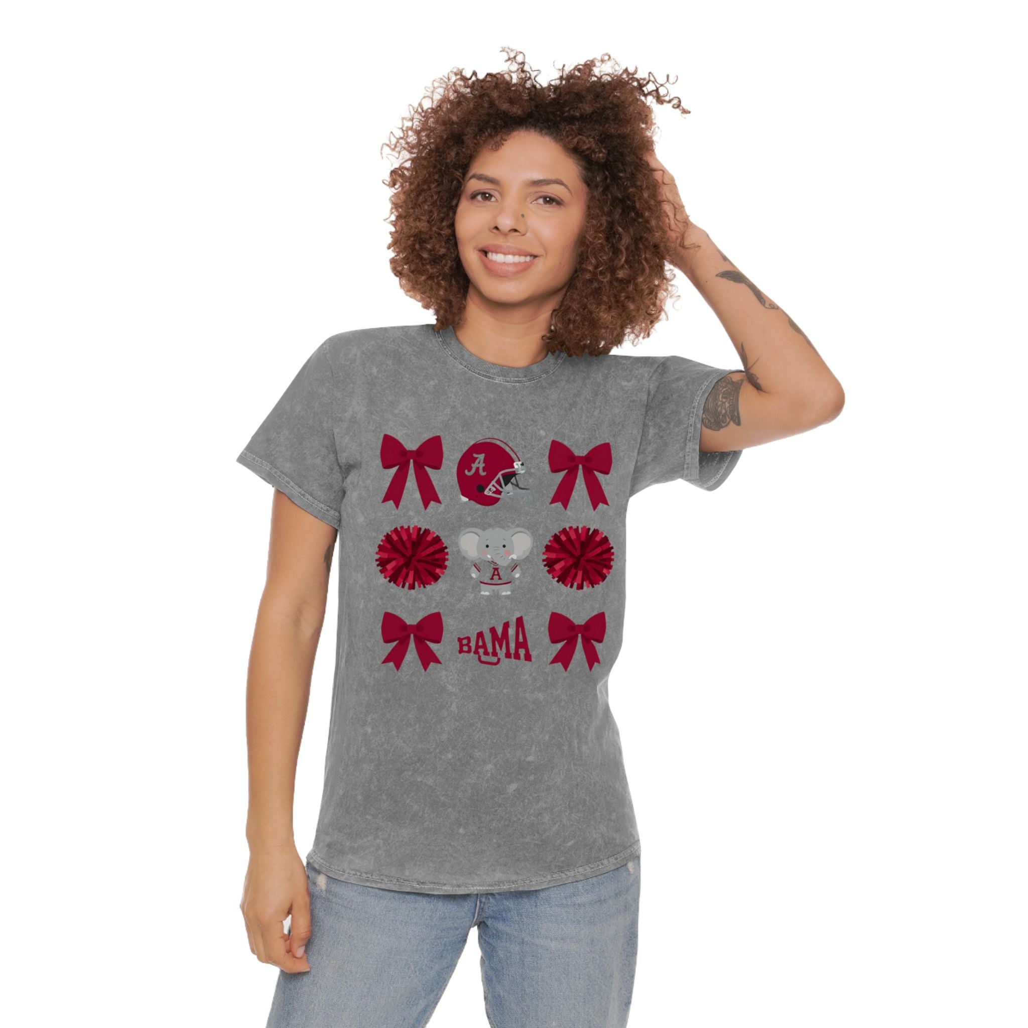 Cute Mineral Wash Bama Spirit Tee