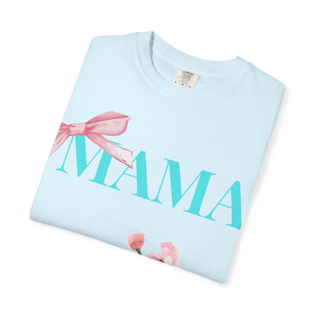 MAMA Floral Bow Tee