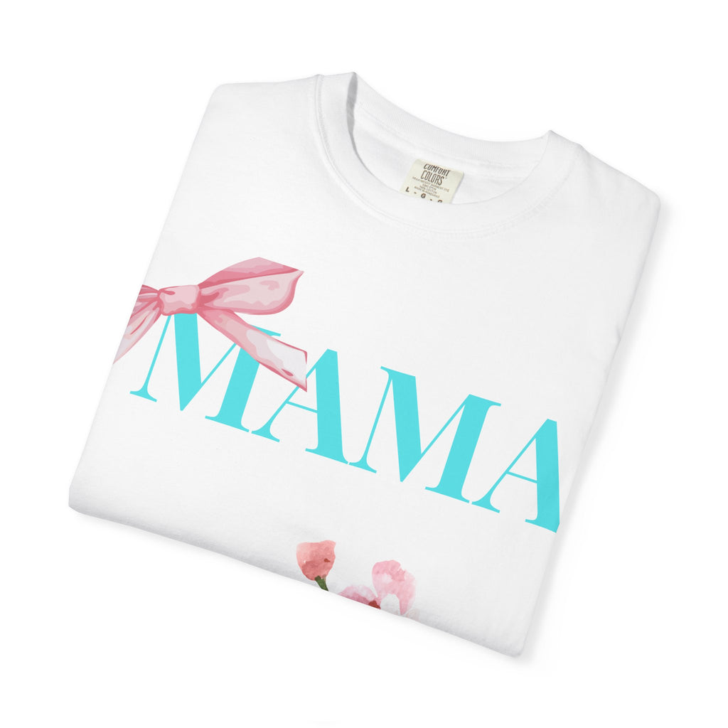 MAMA Floral Bow Tee